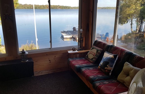 McMurrich/Monteith Cottage | Family Sunset views Lakefront Cottage | Private Waterfront, Dock & Shallow Water