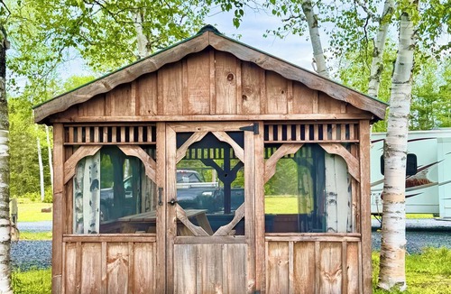 Fort Kent Mills RV Rental | Junction 19 & Co - Upper Site #2 - Full Service RV/Tent Camping Site