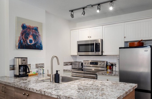 Upper Village Apartment | ❄︎Khyber Retreat❄︎Bright Ski in/out 1 BR - 3 Hot Tubs & Pool | The Aspens