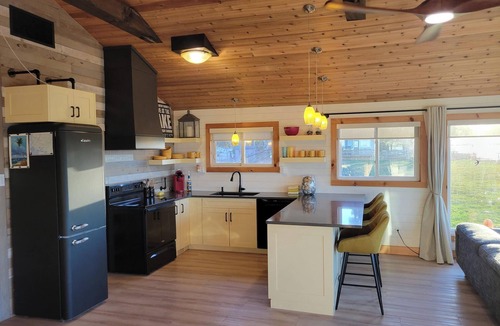 Lighthouse Cove Cottage | Lake St Clair Waterfront Cottage - Private Boat Launch & Dock - Fishing - Beach.