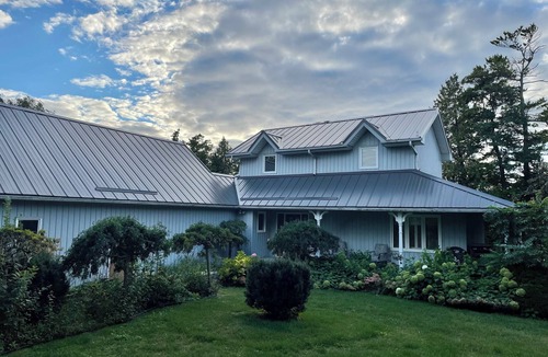 Brock House | Lakefront Cottage w/Hot Tub, BBQ Grill, Patio, Fire Pit, Dock, Sauna, Fire Place