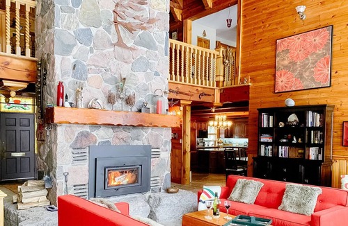 Sebright House | Large Muskoka Waterfront Family Cottage with Private Beach near Orillia