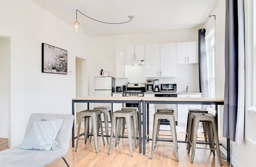 Plateau Mont Royal Apartment | Le Plateau Private Balcony on Mont-Royal Avenue