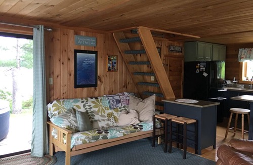 Gray Cottage | Little Sebago Lake, Gray, Maine Lakefront water surrounds you.