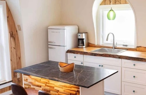 Springvale Cabin | Luxurious and Carbon Neutral Hobbit House with Private Hot Tub in Springvale, Maine, Perfect for a Relaxing Weekend Getaway