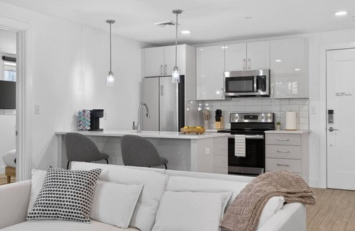 Allston Apartment | Luxury 2BR | Free Parking | Harvard/BU | ROKU TV