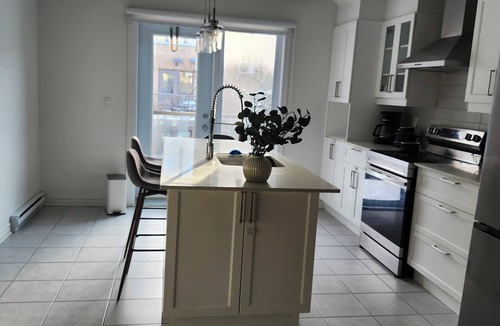 Saint-Hubert Condo | Modern 2BR Furnished Home near DIX30 & Downtown Montreal— Monthly Stays Welcome