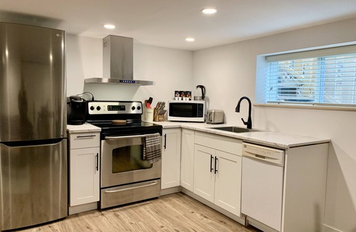 Saanich West Apartment | Modern Homelike Suite - Full Kitchen, Close to DT