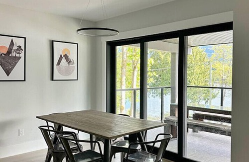 Pinehouse Condo | Modern Lakefront Retreat with a Sauna & Scenic Views