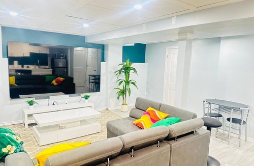 Durham Region Apartment | Modern Private Suite with 100 inch TV Quiet Oshawa