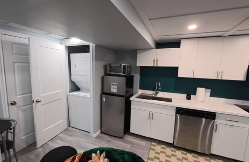 Durham Region Apartment | Modern Private Suite with 100 inch TV Quiet Oshawa