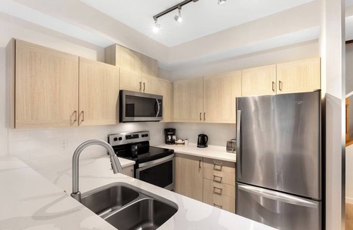 Village North Hotel | Modern Village Townhome | Hot Tub Access | Adventure at your Doorstep