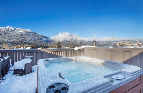 Whistler Village Apartment | Mountain Condo with Private Hot Tub and Fireplace
