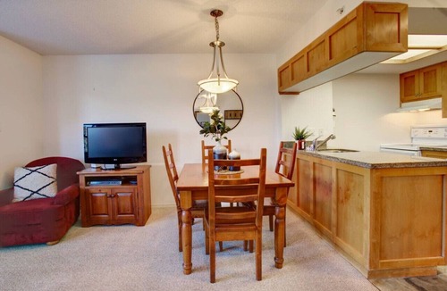 Upper Village Condo | Mountainside 1BR: Sleeps 4, Pool, Hot tub & Private Balcony - Walk to Everything!
