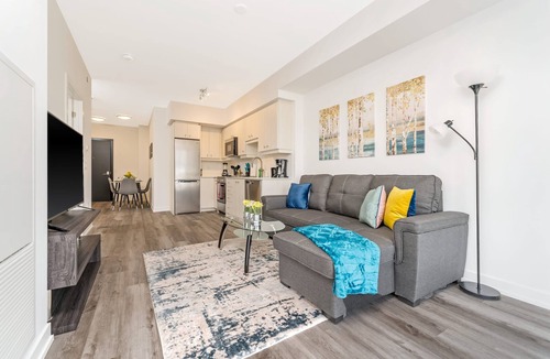 Kitchener Apartment | Newly Built Modern Condo w Balcony & City Views