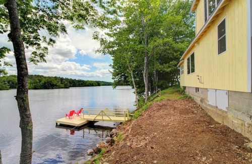 Newcastle Cabin | Newly Restored Waterfront Cottage with Private Dock, Fireplace, & Farm - Dogs OK
