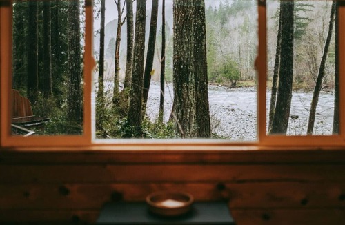 Index Cabin | Persis River View-Outdoor shower/Sauna/Cold plunge