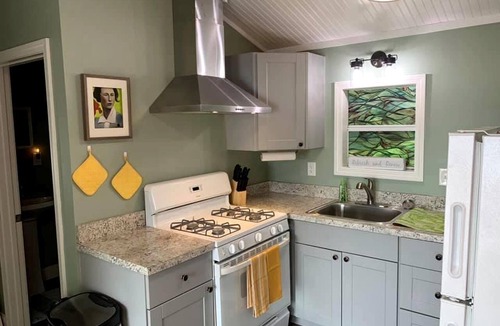 Naples Cabin | Pet-Friendly Glamping Stay with Beach Views in Naples, Maine
