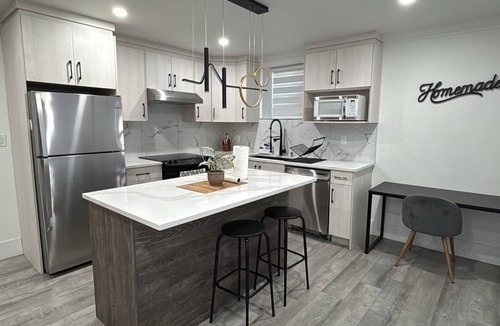 Surrey Newton Apartment | Private 1BR near KPU, SMH, Transit, shops including wifi/parking/workspace!