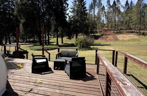 Leland RV Rental | Rustic-Chic Bell Tent with Forest Retreat Amenities Near Wolf Creek, Oregon