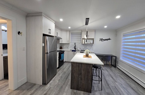 Surrey Newton Apartment | Spacious 1BR Suite w Laundry, workspace, wifi, close to malls, KPU&SMH