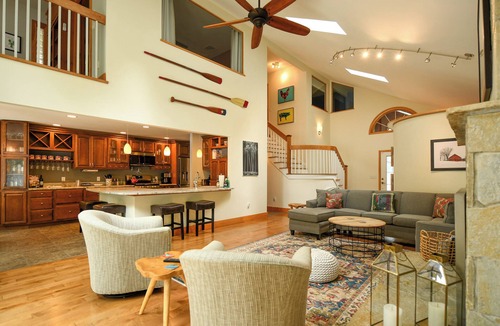 Raymond House | Spacious Luxury Retreat on Raymond Pond | Game Room & Private Dock