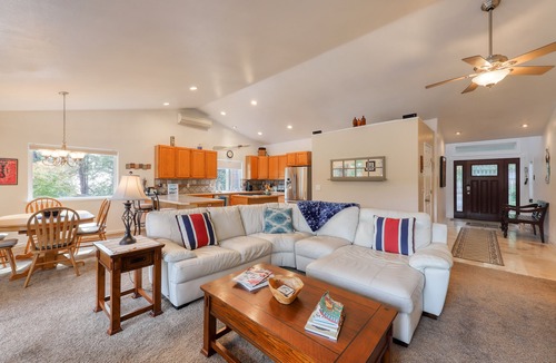 Burley House | Spacious waterfront home with hot tub, large decks, kayaks, and beach access