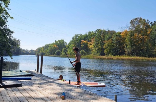 Washago Cottage | Spectacular Riverfront Cottage + Bunkie on Gravenhurst. Pet friendly
