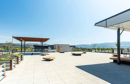 North End Apartment | Stylish 2BR Condo, Downtown Kelowna, Balcony