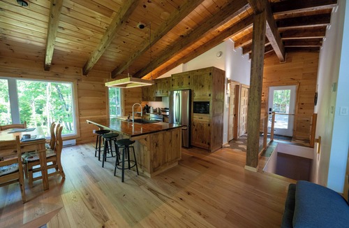 Pine Hill Ski Chalet | The 22 | Lakefront Cabin - Hot Tub, High-Speed Wifi, Work Friendly, Nature
