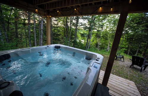 Pine Hill Ski Chalet | The 22 | Lakefront Cabin - Hot Tub, High-Speed Wifi, Work Friendly, Nature
