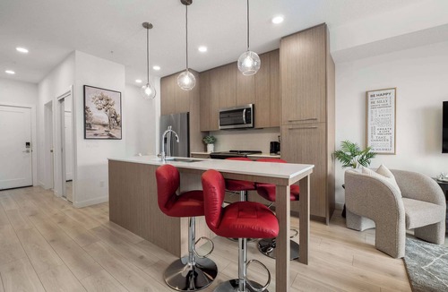 Calgary Apartment | The Cornerstone | Near Airport | Gym | Modern 2/BR