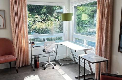 Keswick Ridge Apartment | This beautiful overlooking the River Valley equipped with gorgeous home office!