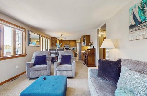 York Harbor House | Tranquil waterfront home with stunning views, a spacious deck, and a BBQ grill