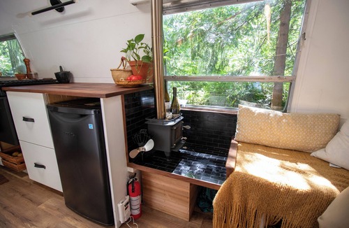 Alert Bay House | Vintage Airstream with Ocean Mountain Views