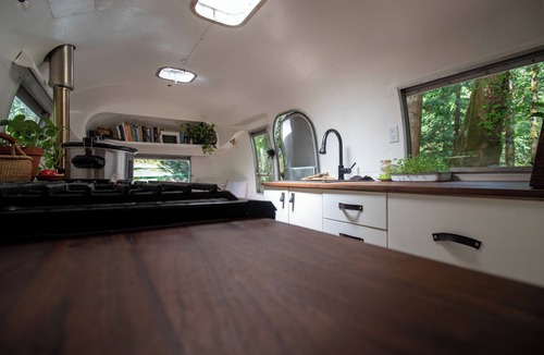 Alert Bay House | Vintage Airstream with Ocean Mountain Views