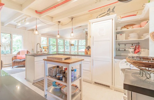 Grand Bend Cottage | Walk to white sand private beach of Oakwood Park - 4 bed cottage steps to lake.