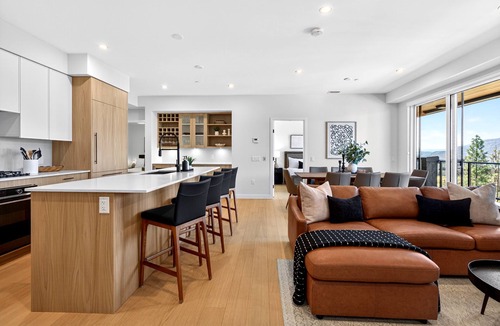 Central Okanagan Condo | Welcome to Zara at Lakestone! A premier lakeside community for a peaceful escape with pickleball courts, sauna, and gym. Stunning 3-bedroom condo blending organic textures with sleek modern design, like a private gallery overlooking the mountains.