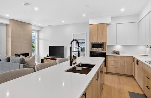 Central Okanagan Condo | Welcome to Zara at Lakestone! A premier lakeside community for a peaceful escape with pickleball court, gym & sauna. Experience curated luxury in this 3BR retreat with a king suite, 2.5 baths, and gourmet kitchen with scenic views—near Okanagan Lake