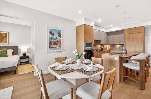 Central Okanagan Condo | Welcome to Zara at Lakestone! A premier lakeside community for a peaceful escape with pickleball courts, gym, & sauna. Relax in a stylish condo retreat at Zara Lakestone. Features: private patio w/BBQ & workspace.