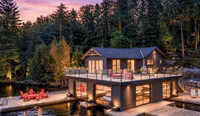 3 bed 3 bath Boathouse on Lake Rosseau