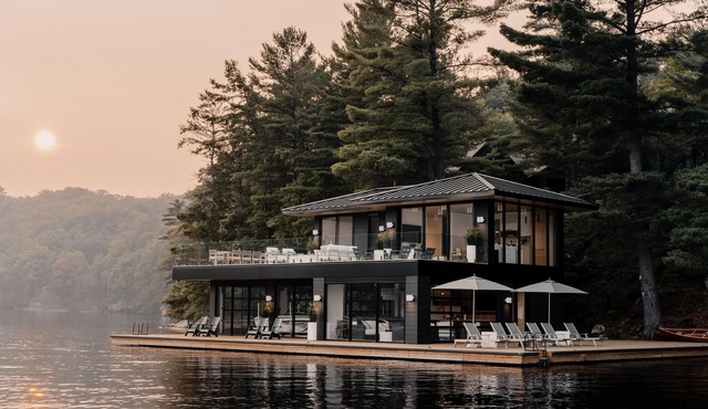 5 bdrm, Lake Rosseau, SW Exposure,! Gorgeous Sunsets! New Boathouse!