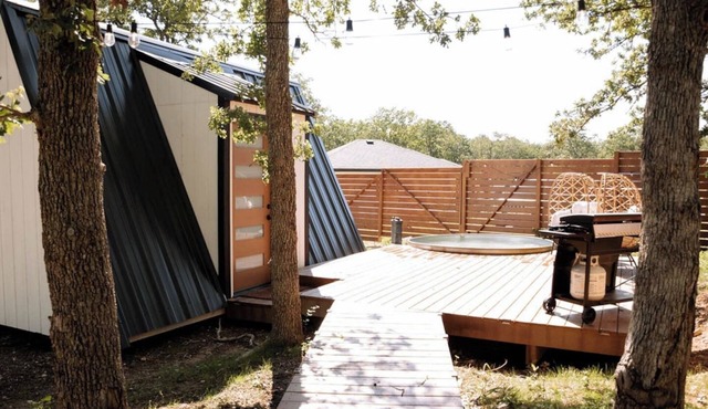 A Frame With Private Deck+Cowboy Pool by COTA in Cedar Creek