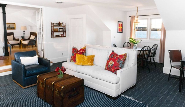 Admiral's Quarters | Harbor Views + Private Deck in Boothbay Harbor