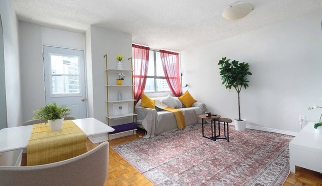Bright and cozy entire 1 bedroom apartment Queen Size Bed in downtown Toronto