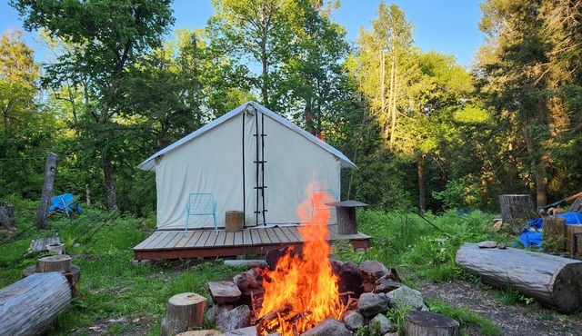 Charming Tent with Outdoor Kitchen and Outhouse, 30min drive to North Bay. in Nipissing
