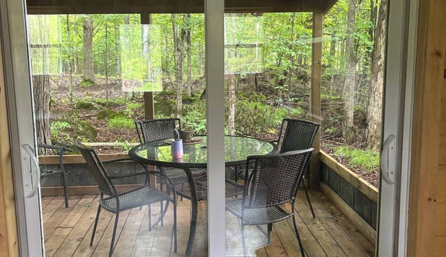 Close to the Heritage trail for ATVs & Sleds. Situated in a mature maple forest.
