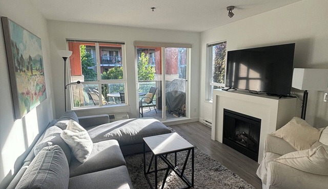 Cozy and clean, spacious downtown apartment across from the beach.