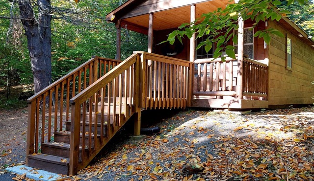 Cozy off grid cabin tucked away in nature.