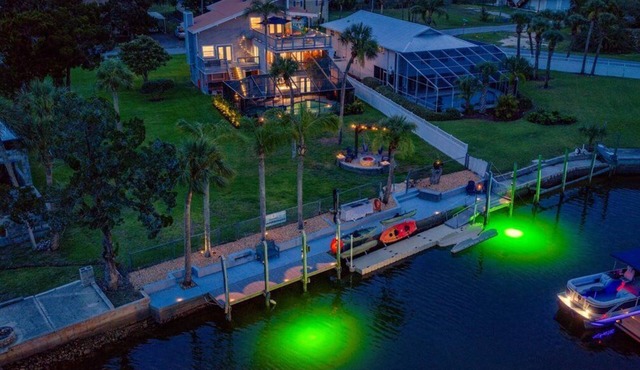 Direct Gulf Access | Heated Pool | 45’ Dock + Fire Pit in Hernando Beach